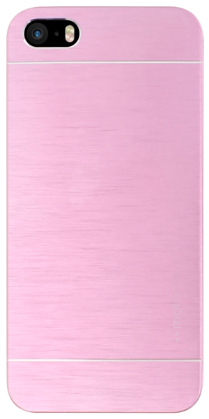 Apple iPhone 5S kemény hátlap fém hátlappal rózsaszín