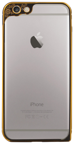 Apple iPhone 6S bumper kameravédővel fekete/arany