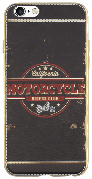 Apple iPhone 6S szilikon tok bőrhatású fekete