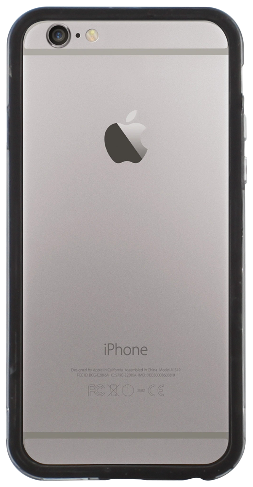 Apple iPhone 6S bumper átlátszó/fekete