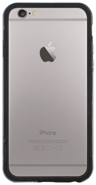 Apple iPhone 6S bumper átlátszó/fekete