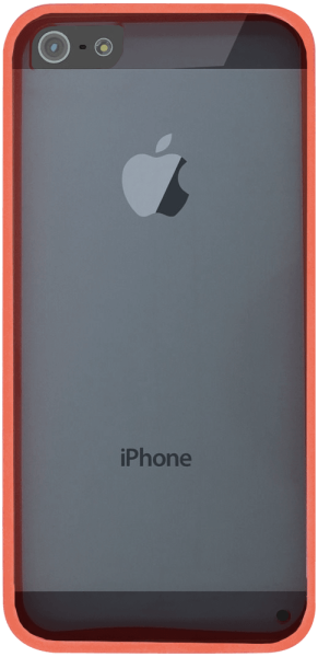 Apple iPhone 5 kemény hátlap szilikon keret víztiszta