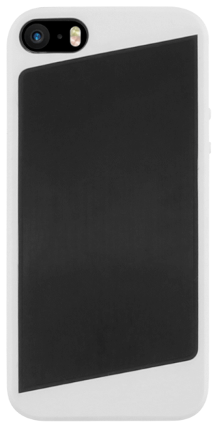 Apple iPhone SE (2016) kemény hátlap fém hátlappal fekete/fehér
