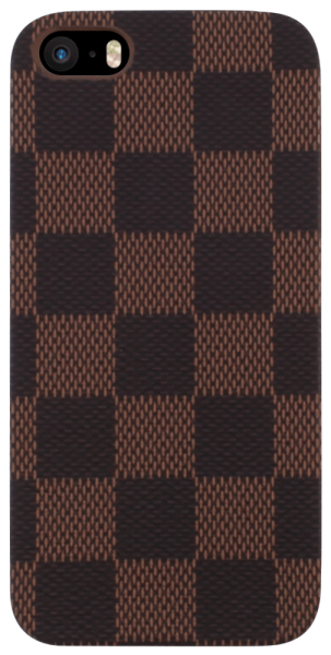 Apple iPhone 5S kemény hátlap sakktábla minta barna/fekete