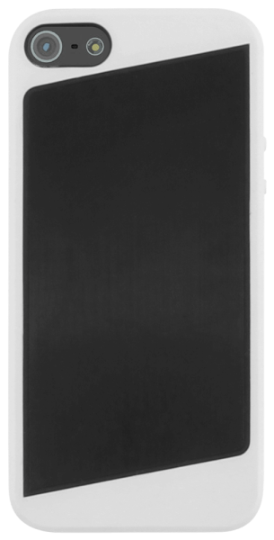 Apple iPhone 5 kemény hátlap fém hátlappal fekete/fehér