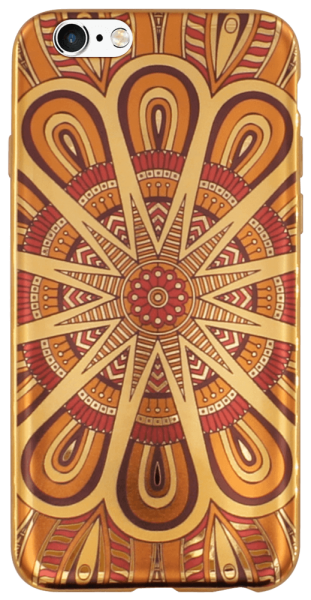 Apple iPhone 6 szilikon tok mandala mintás színes