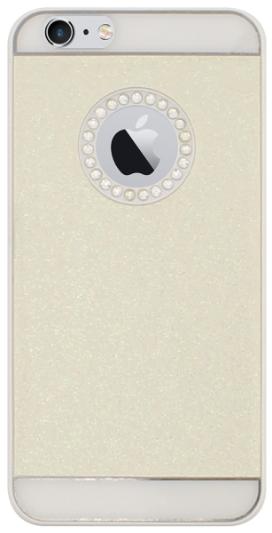 Apple iPhone 6S kemény hátlap csillogó, logó kihagyós bézs