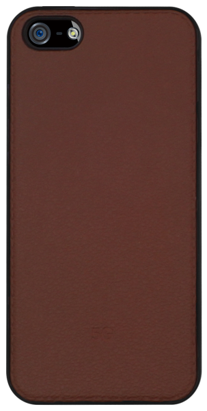 Apple iPhone 5 kemény hátlap bőrhatású barna