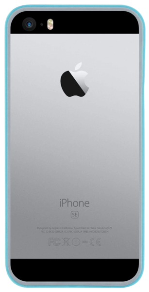 Apple iPhone 5S bumper műanyag keret kék/szürke