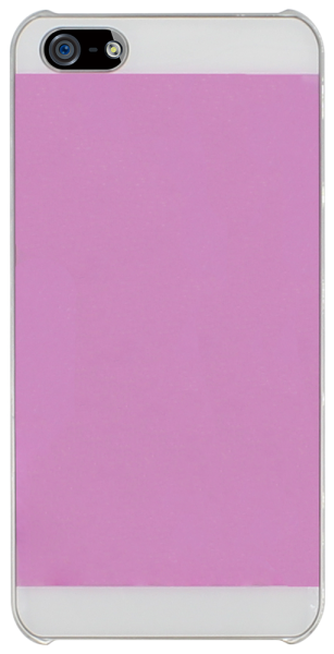 Apple iPhone SE (2016) kemény hátlap ezüst színű kerettel rózsaszín/fehér