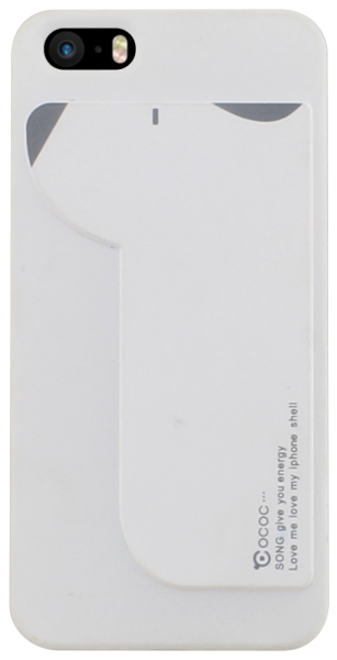 Apple iPhone 5S kemény hátlap gumírozott fehér/szürke