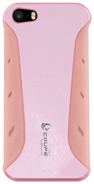 Iphone 5 kemény hátlap puha szilikon belsővel pink COUPE