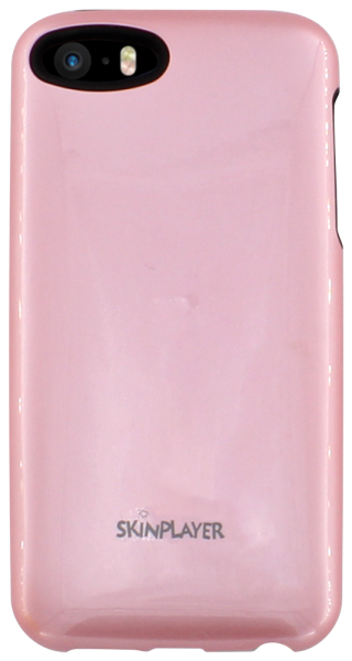 Apple iPhone 5S kemény hátlap gyári SKINPLAYER szilikon belső fekete/rózsaszín