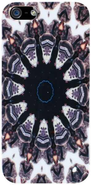 Apple iPhone 5S kemény hátlap mandala mintás barna/fekete