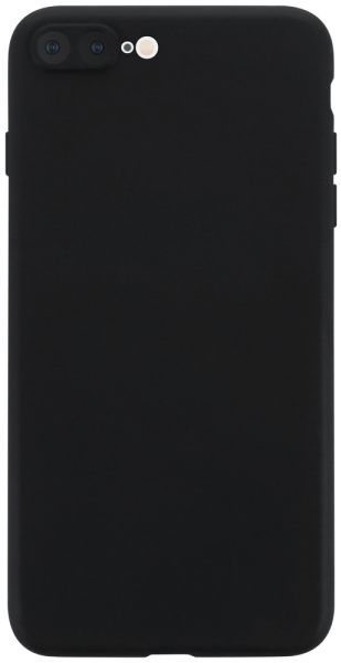 Apple iPhone 8 Plus szilikon tok kameravédővel matt fekete