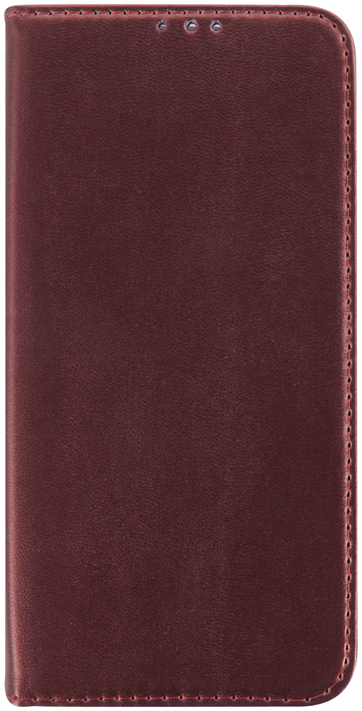 Apple iPhone 14 Plus oldalra nyíló flipes bőrtok asztali tartó funkciós bordó