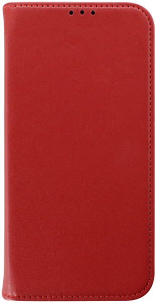 Apple iPhone 14 Pro Max oldalra nyíló flipes bőrtok valódi bőr piros