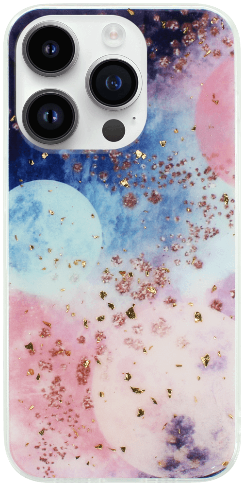Apple iPhone 14 Pro kemény hátlap Gold Glam Galactic