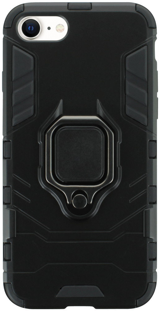 Apple iPhone SE (2020) ütésálló tok légpárnás sarkas, hibrid Ring Armor fekete