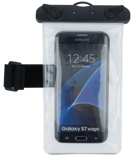 Apple iPhone 6 Plus vízálló tok univerzális, karszalaggal fekete