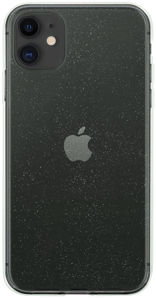 Apple iPhone 11 szilikon tok csillogó átlátszó