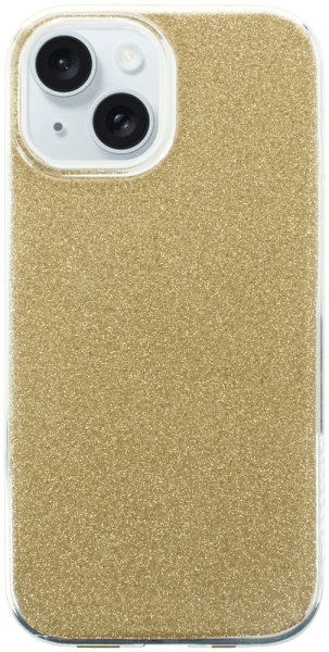Apple iPhone 15 szilikon tok csillogó hátlap arany
