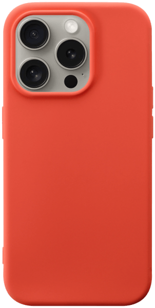 Apple iPhone 15 Pro szilikon tok matt barackszínű