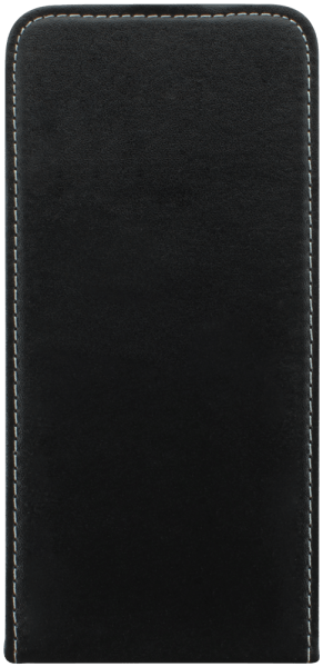 Apple iPhone 15 Plus lenyíló flipes bőrtok fekete