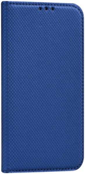 Apple iPhone 15 Pro oldalra nyíló flipes bőrtok rombusz mintás sötétkék