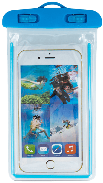 Apple iPhone 7 Plus vízálló tok univerzális fluoreszkáló kék