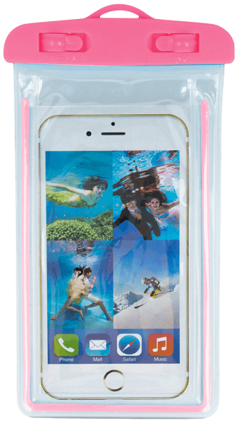 Apple iPhone 7 vízálló tok univerzális fluoreszkáló rózsaszín