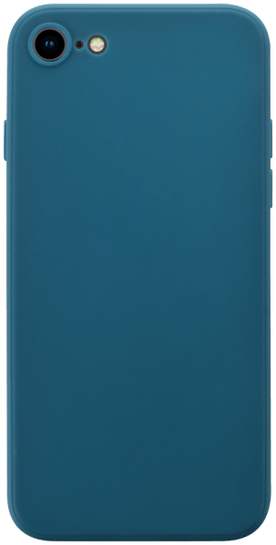 Apple iPhone 7 szilikon tok kameravédővel matt sötétkék