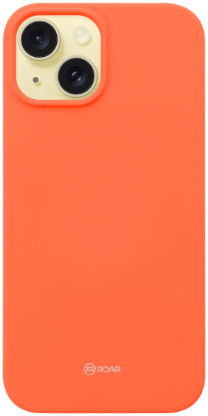 Apple iPhone 15 szilikon tok gyári ROAR barackszínű