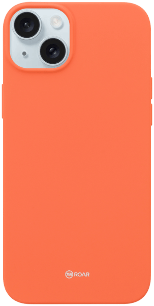Apple iPhone 15 Plus szilikon tok gyári ROAR barackszínű