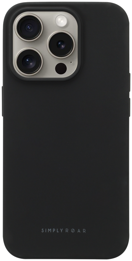 Apple iPhone 15 Pro szilikon tok gyári ROAR fekete