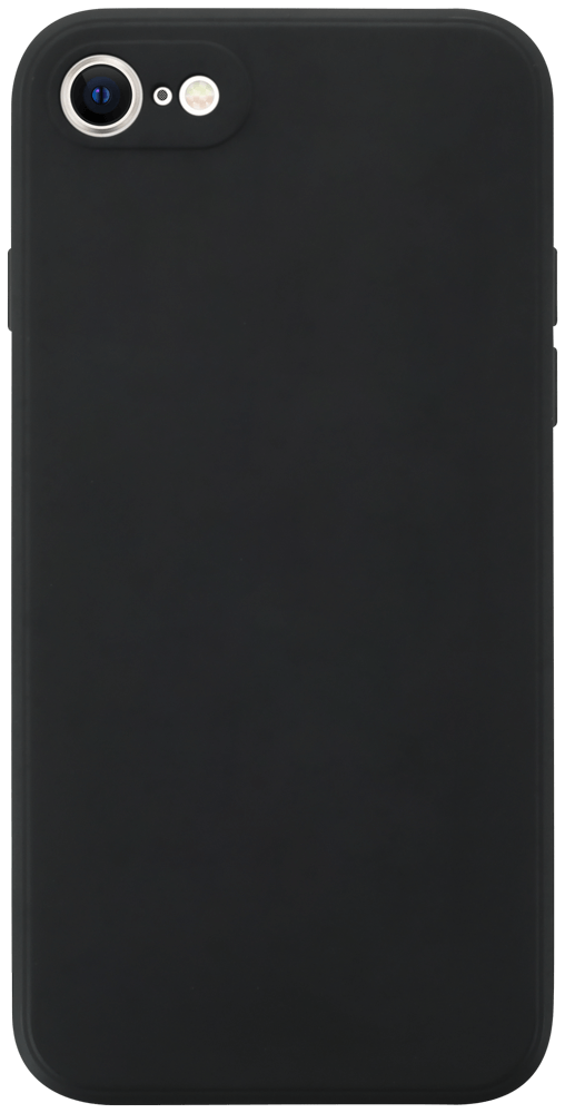 Apple iPhone SE (2022) szilikon tok kameravédővel matt fekete