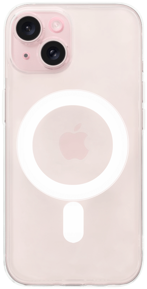 Apple iPhone 15 szilikon tok gyári MagSafe kameravédővel átlátszó