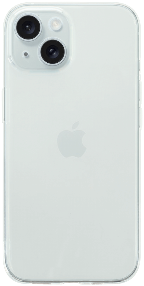 Apple iPhone 15 szilikon tok közepesen ütésálló kameravédővel átlátszó