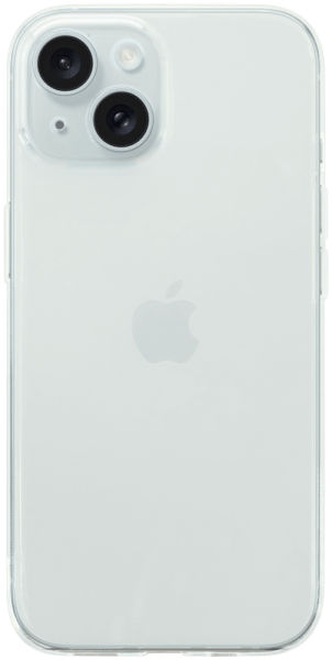 Apple iPhone 15 szilikon tok közepesen ütésálló kameravédővel átlátszó