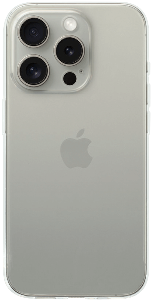 Apple iPhone 15 Pro szilikon tok közepesen ütésálló kameravédővel átlátszó