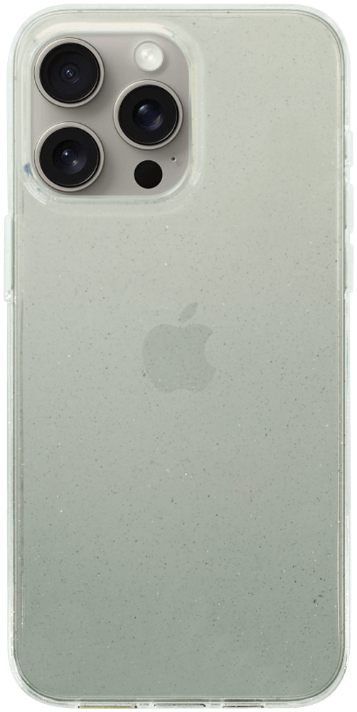 Apple iPhone 15 Pro Max szilikon tok csillogó átlátszó