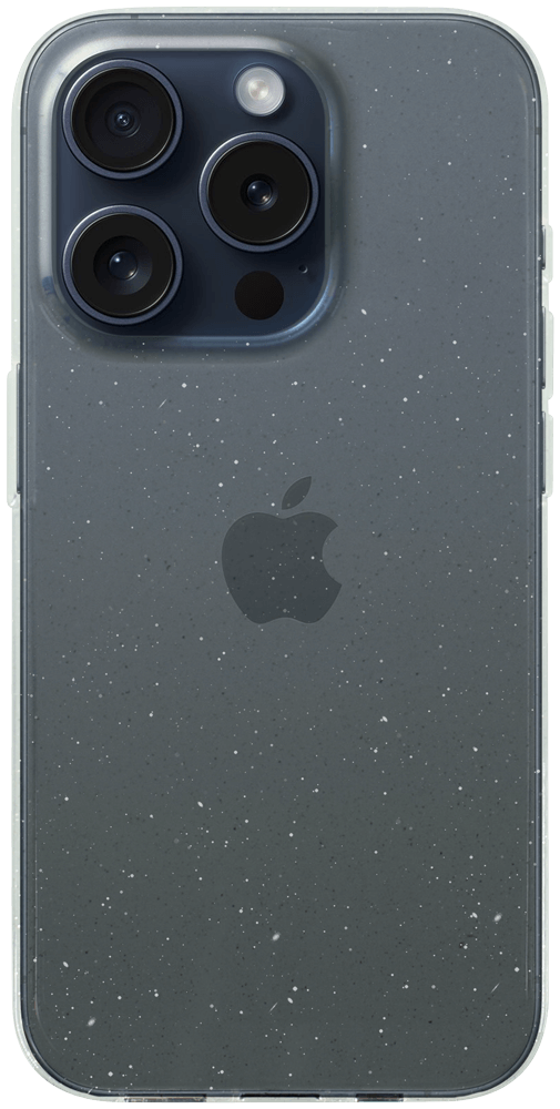 Apple iPhone 15 Pro szilikon tok csillogó átlátszó