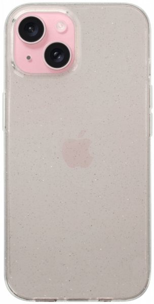 Apple iPhone 15 szilikon tok csillogó átlátszó