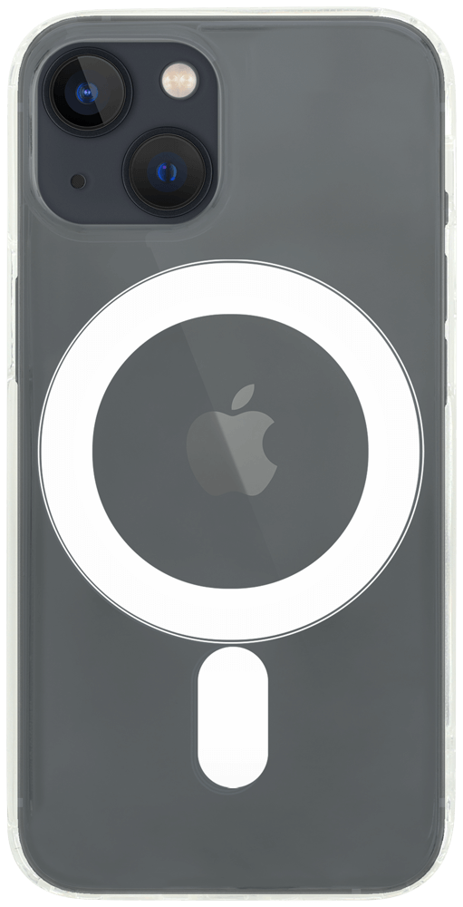 Apple iPhone 13 Mini kemény hátlap rejtett légpárnás sarok Gyári MagSilicone átlátszó