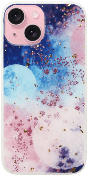 Apple iPhone 15 kemény hátlap Gold Glam Galactic