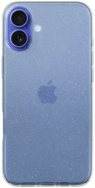 Apple iPhone 16 Plus szilikon tok kameravédővel csillogó átlátszó