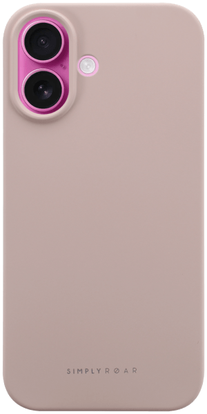 Apple iPhone 16 szilikon tok gyári ROAR púderszínű