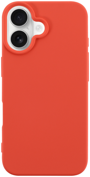 Apple iPhone 16 szilikon tok matt barackszínű