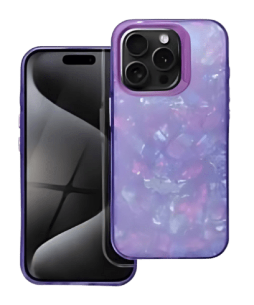 TUTTI FRUTTI tok – Egyedi stílus és védelem iPhone 16 készülékhez lila színben