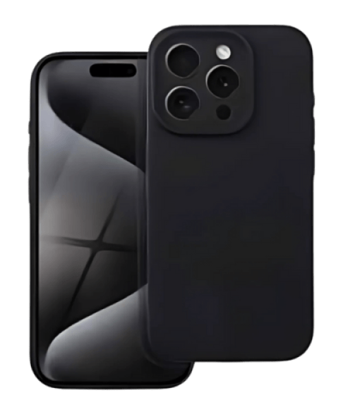 SILICONE Tok - iPhone 16 Pro Max készülékhez, fekete színben